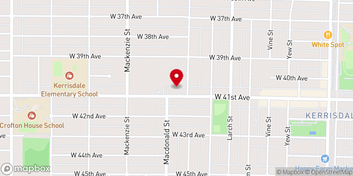 Map showing location of Tenth Church West Side