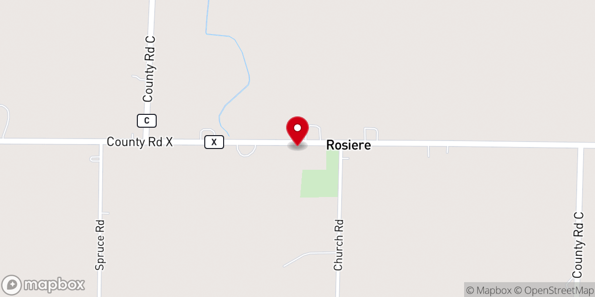 Map showing location of St Hubert's Catholic Church