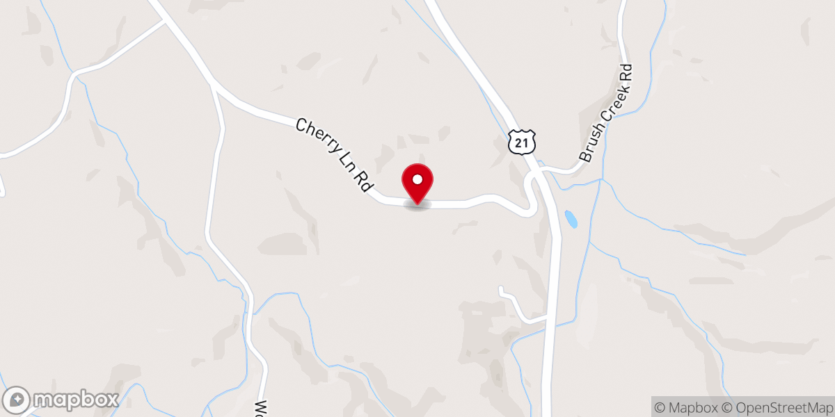 Map showing location of Mount Carmel Union Baptist Church
