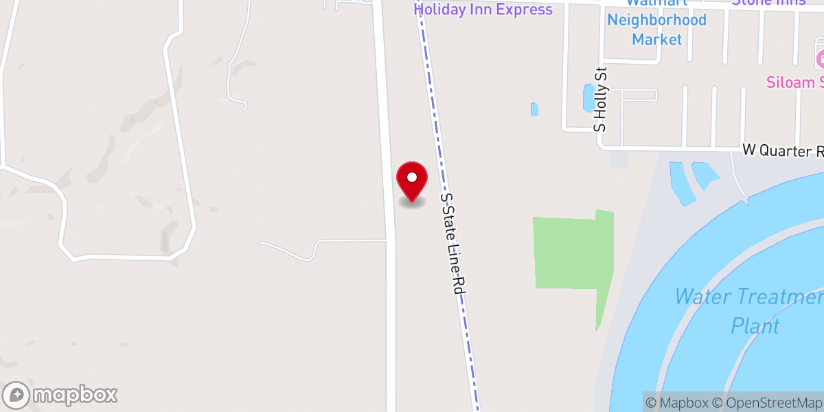 Map showing location of Stateline Baptist Church