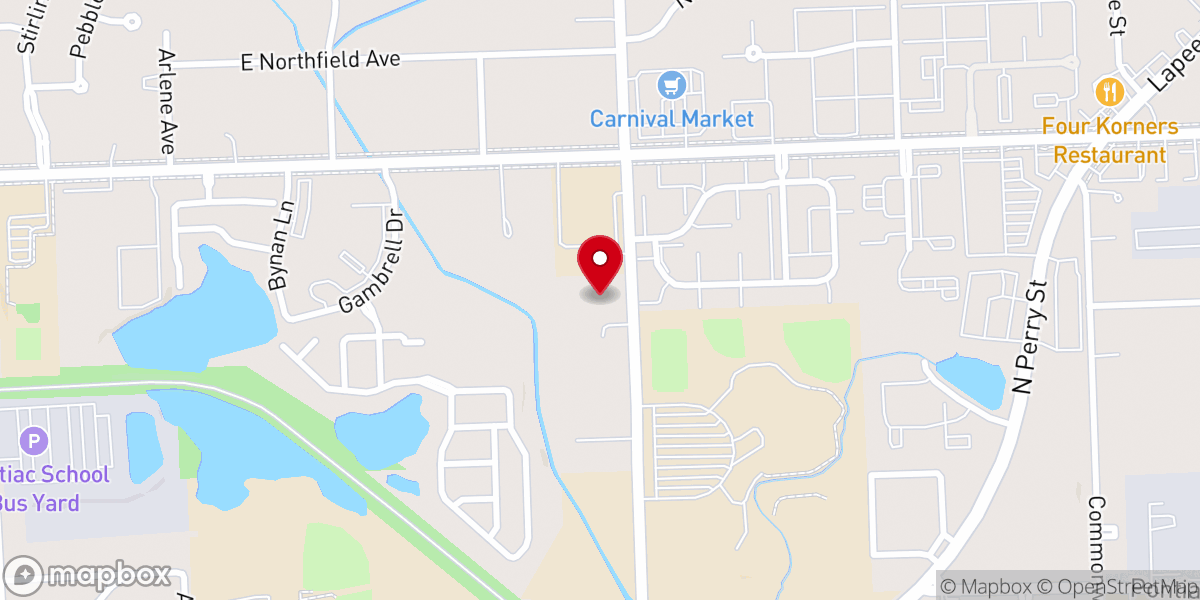 Map showing location of Anointed Word Ministries, International Church