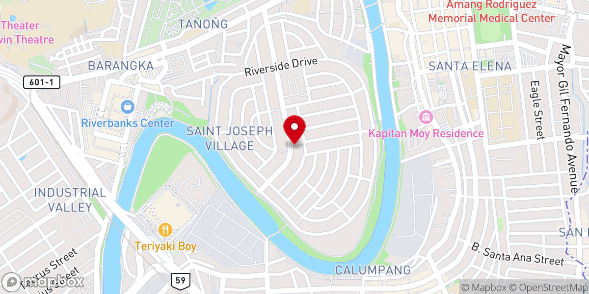 Map showing location of Immaculate Conception Parish Church - Provident Villages, Jesus dela Pena, Marikina City (Diocese of Antipolo)