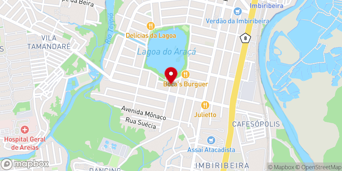 Map showing location of CIDADE DE REFÚGIO RECIFE