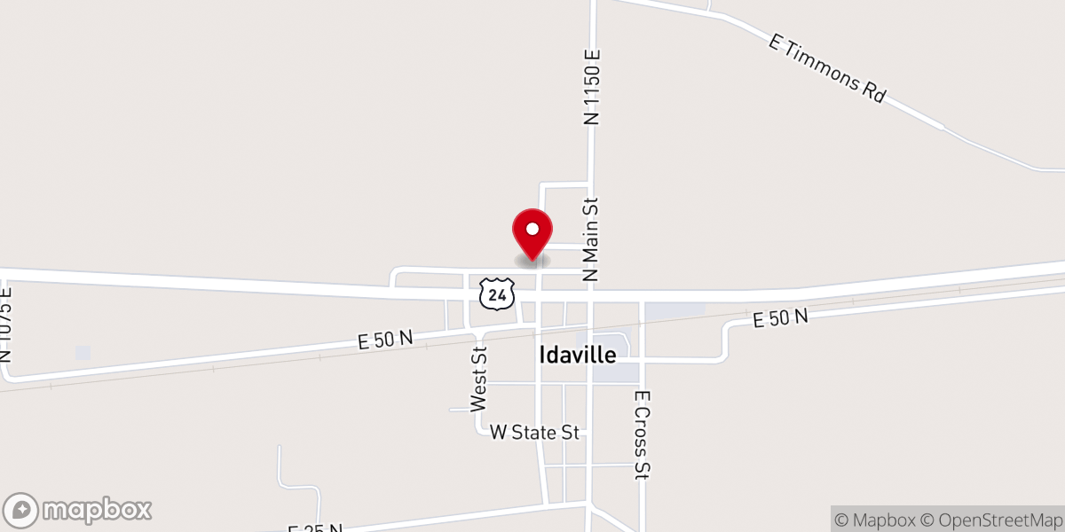 Map showing location of Ancient Landmark Baptist Church
