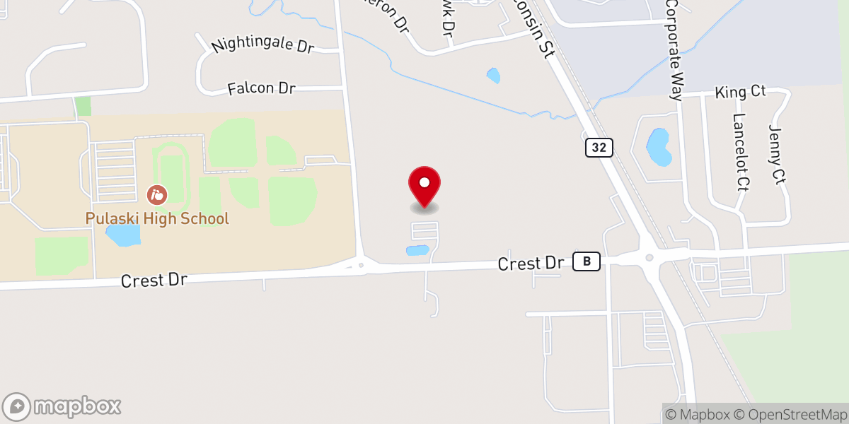 Map showing location of New Life Community Church