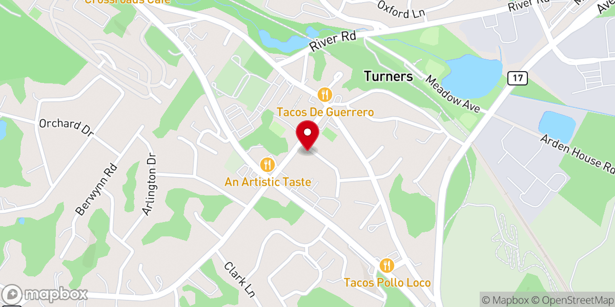 Map showing location of Harriman United Methodist Church