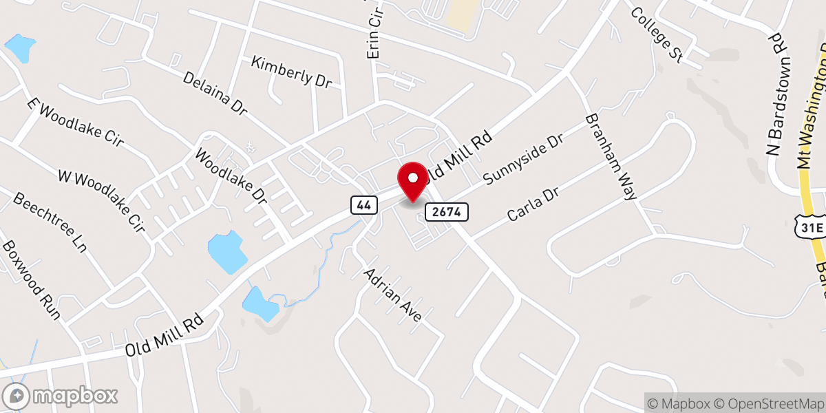 Map showing location of Saint Francis Xavier Catholic Church