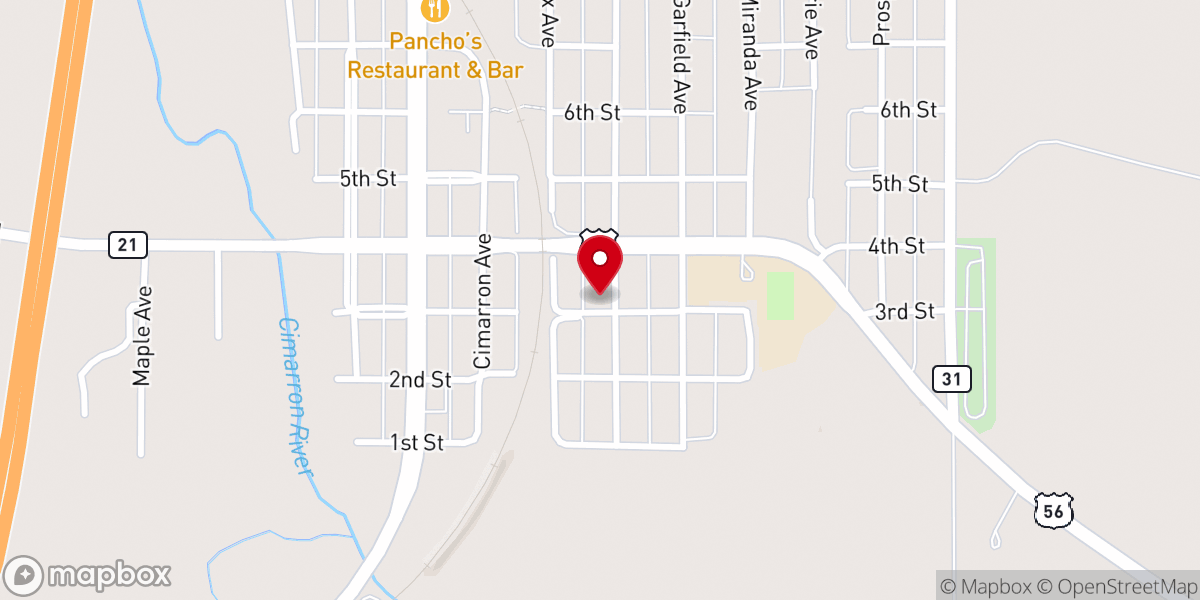 Map showing location of Immanuel Lutheran Church