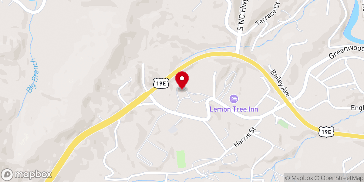Map showing location of First Presbyterian Church
