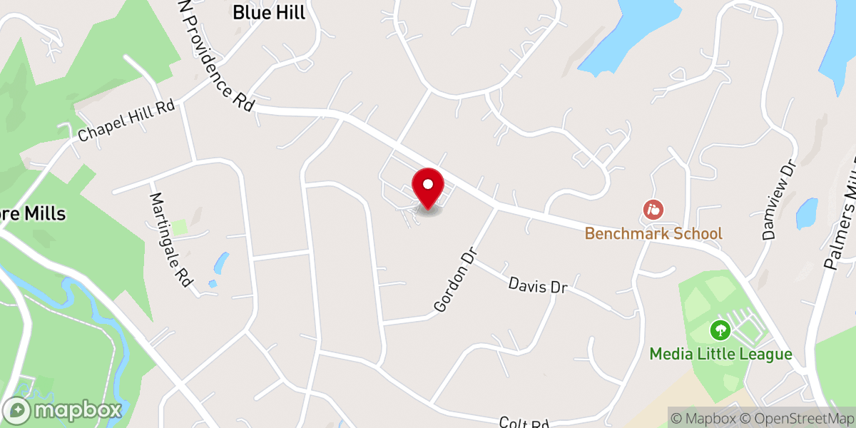 Map showing location of St. Mary Magdalen Catholic Church