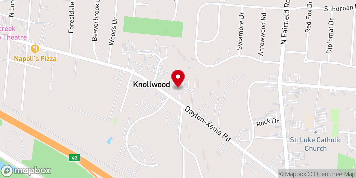 Map showing location of Peace Evangelical Lutheran Church