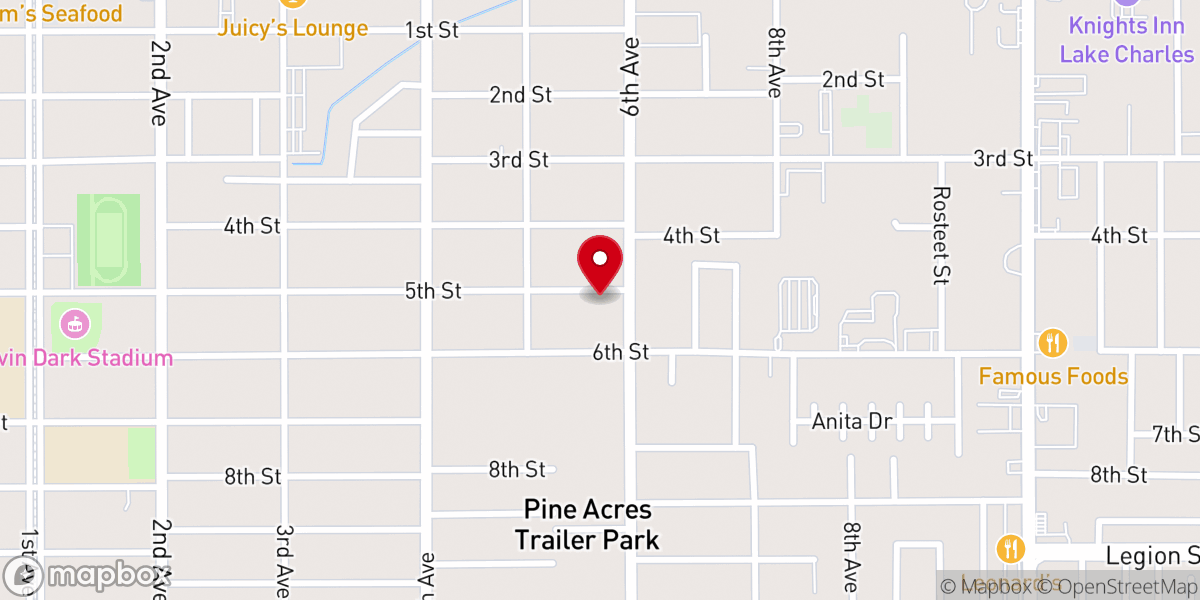 Map showing location of Star of Bethlehem Baptist Church