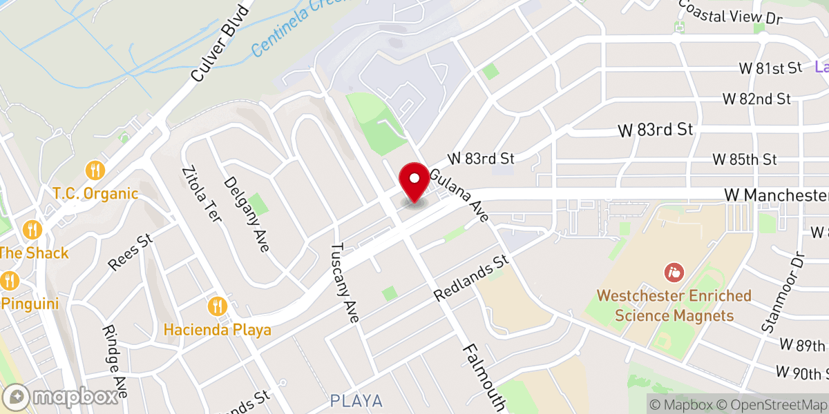 Map showing location of Knights of Columbus Hall