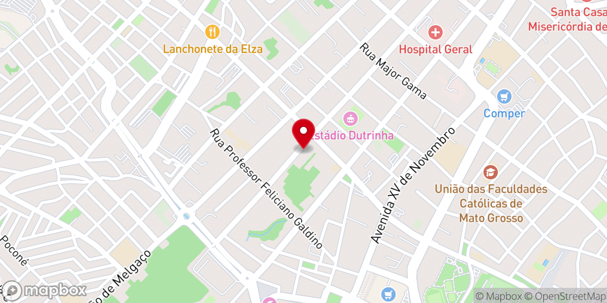 Map showing location of Igreja Pentecostal Monte Sião