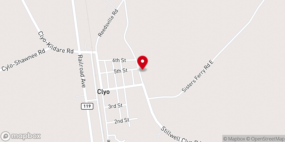 Map showing location of Mt. Pisgah Independent Methodist Church