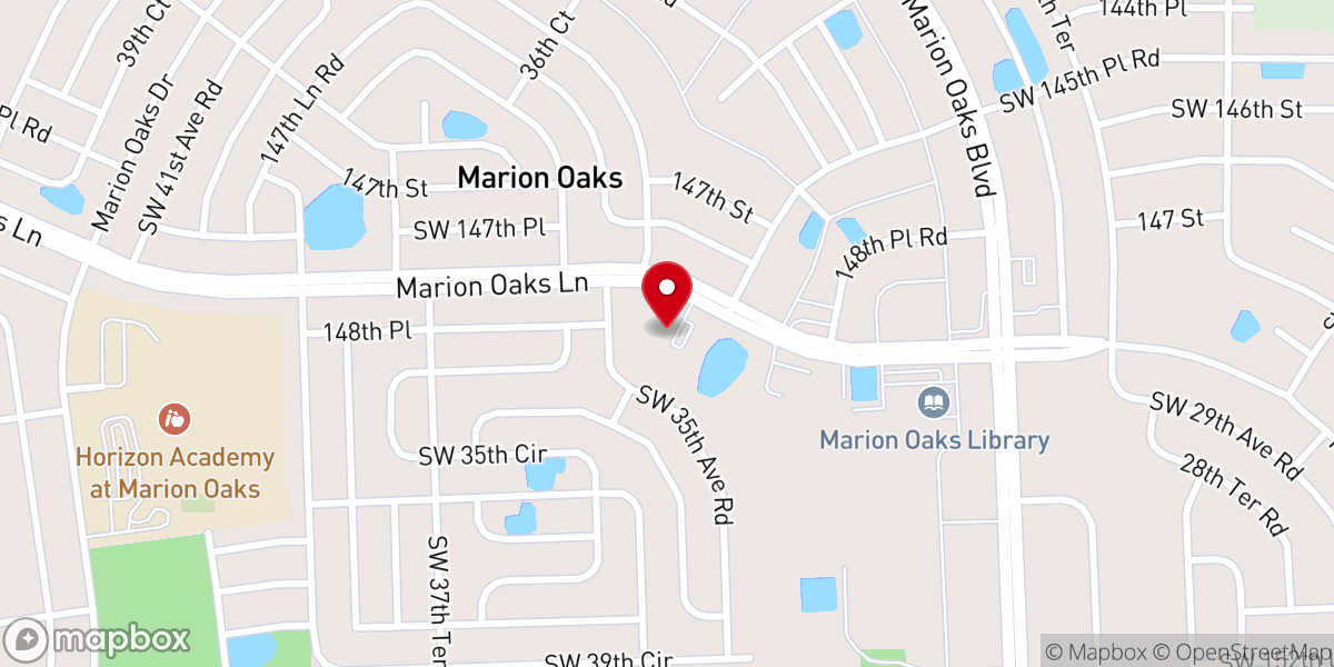 Map showing location of Our Saviour Lutheran Church