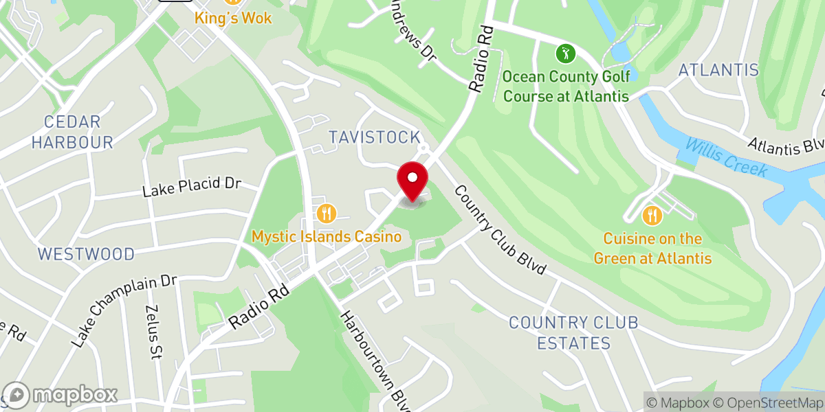 Map showing location of Tuckerton Area Inner Church Food