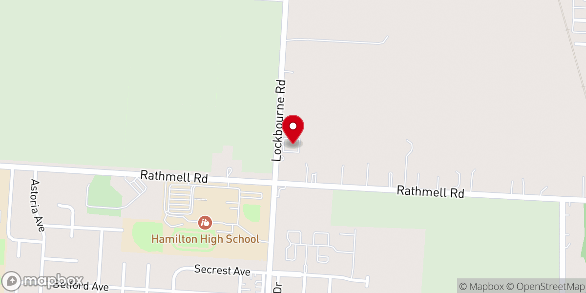 Map showing location of Shadeville Church of God