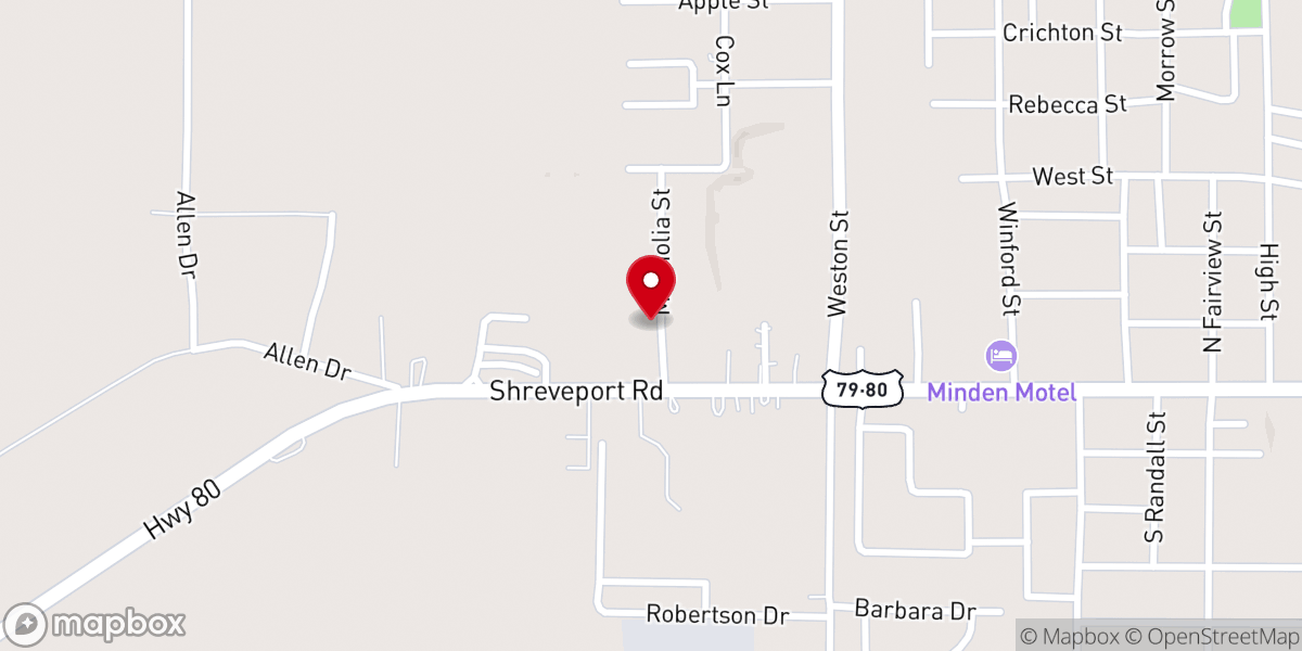 Map showing location of Minden New Start Seventh-Day Adventist Church