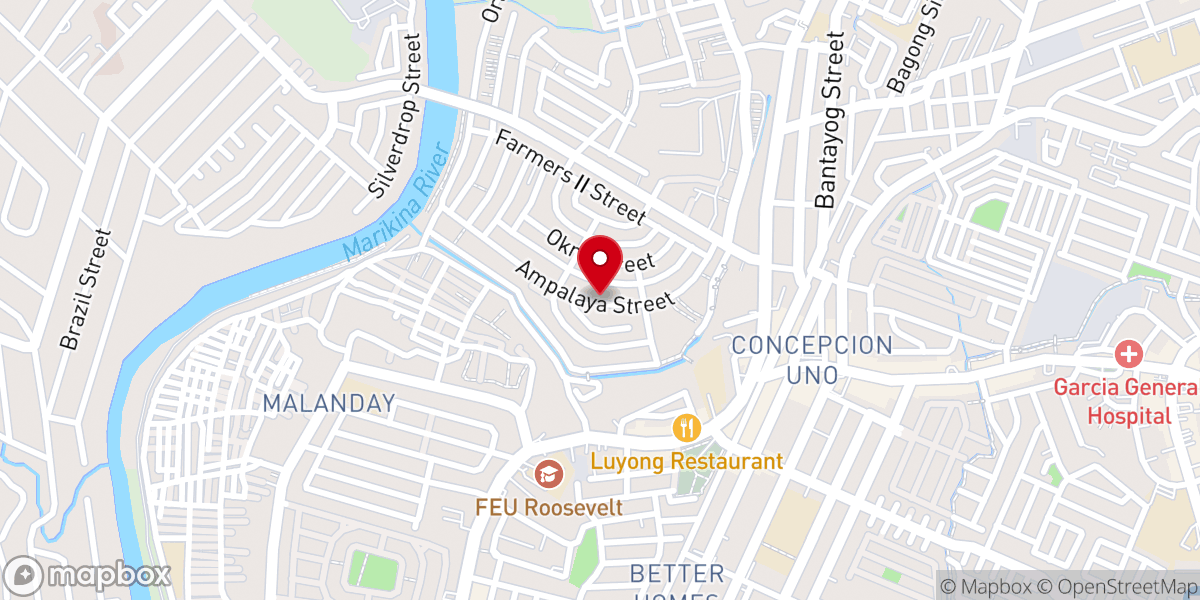 Map showing location of Evangelical Christian Spiritual Church