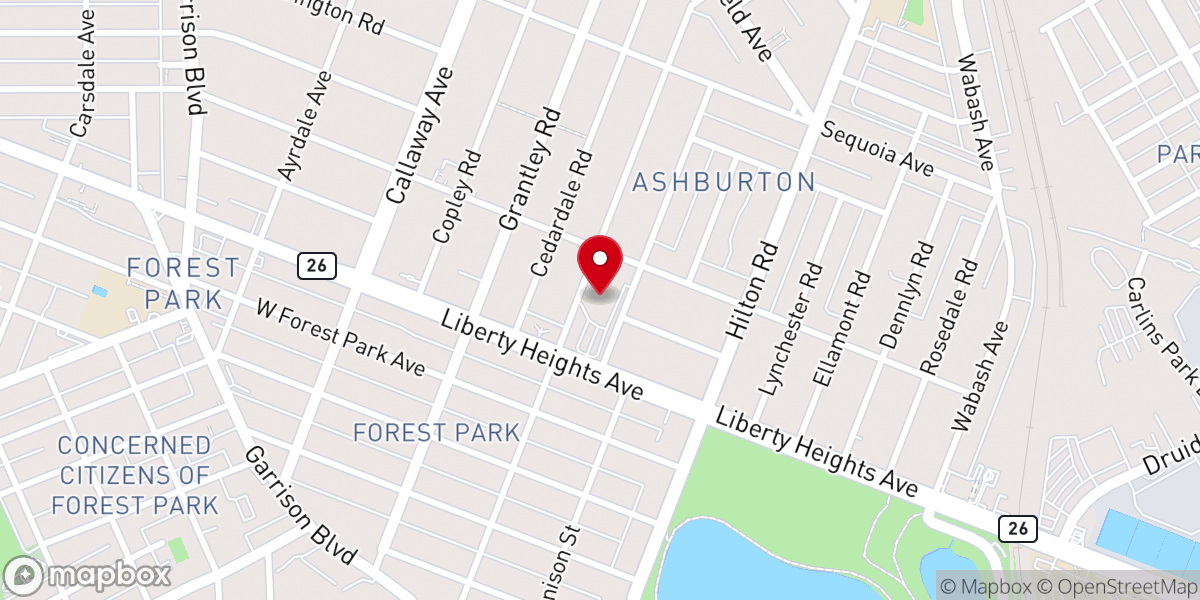 Map showing location of United House Of Prayer For All People