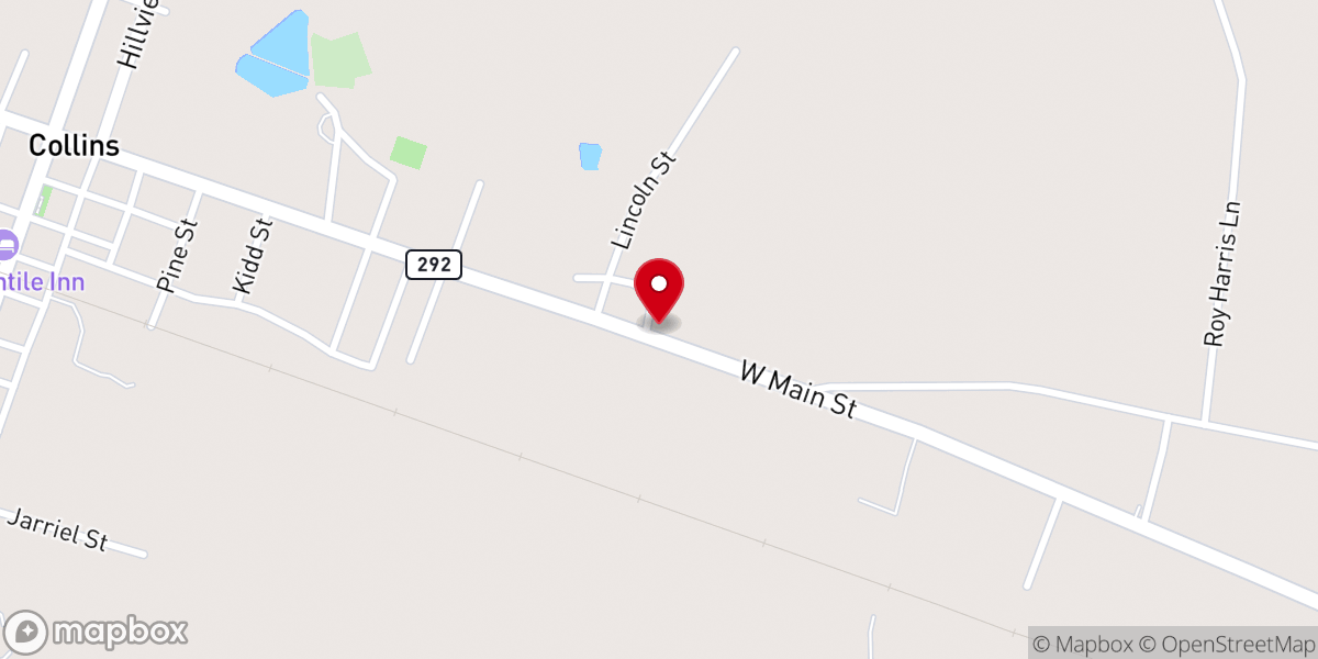 Map showing location of Mount Pilgrim Church