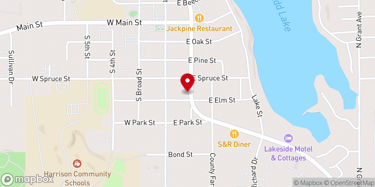 Map showing location of Church of Jesus Christ