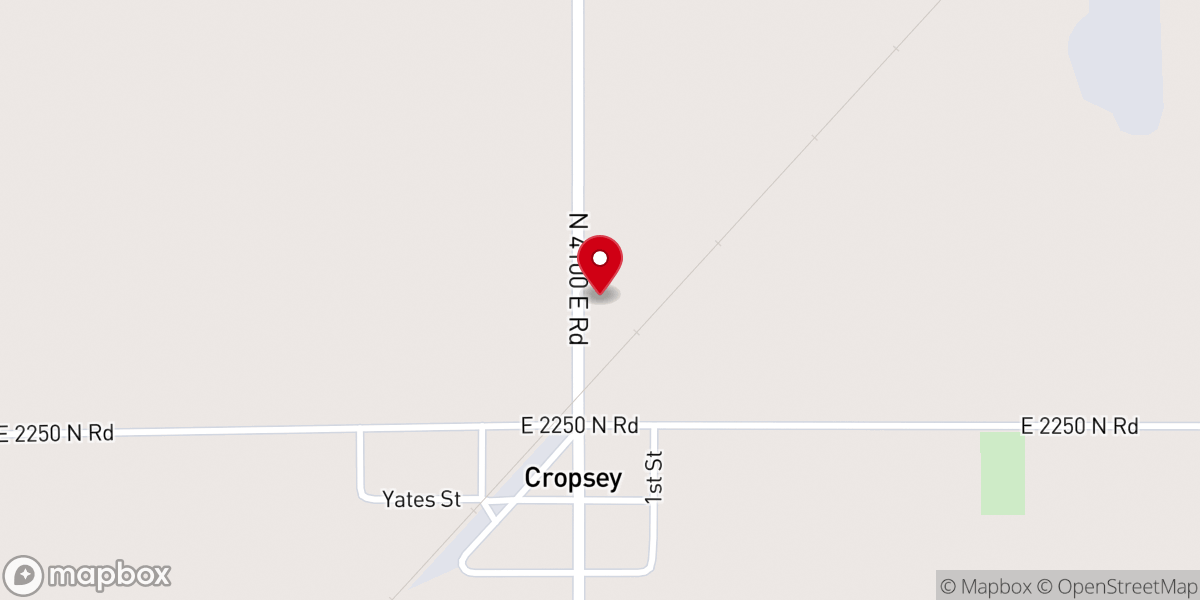 Map showing location of BRANDT Cropsey
