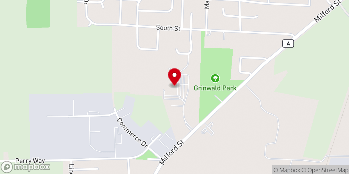 Map showing location of Calvary Baptist Church