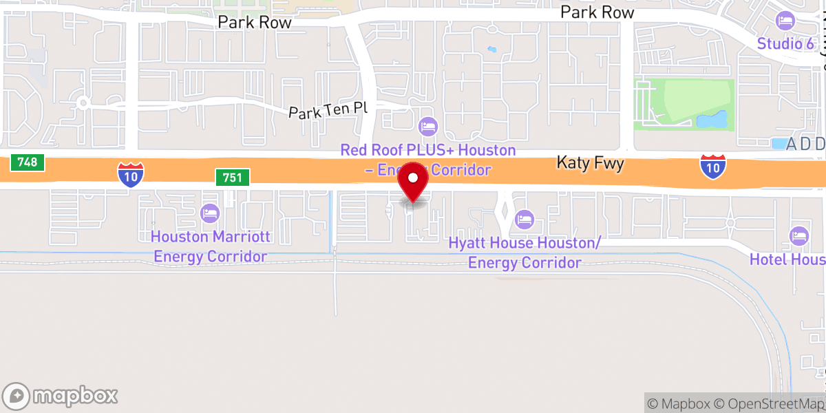 Map showing location of AutoNation USA Katy