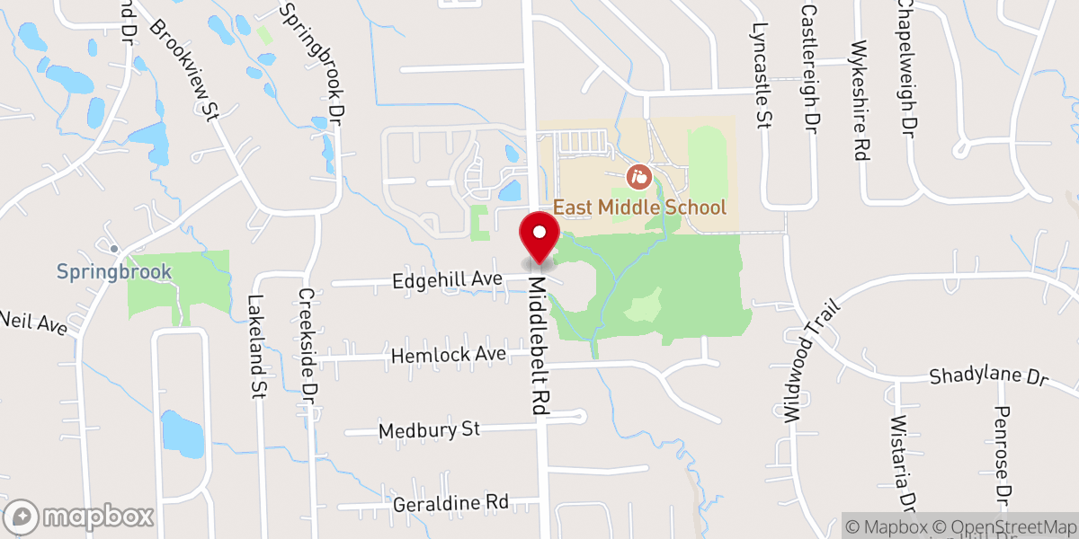 Map showing location of Our Lady of Chaldean Sisters