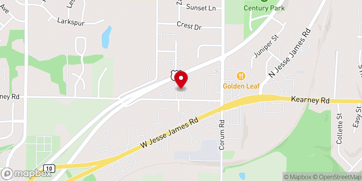 Map showing location of Grace family worship center