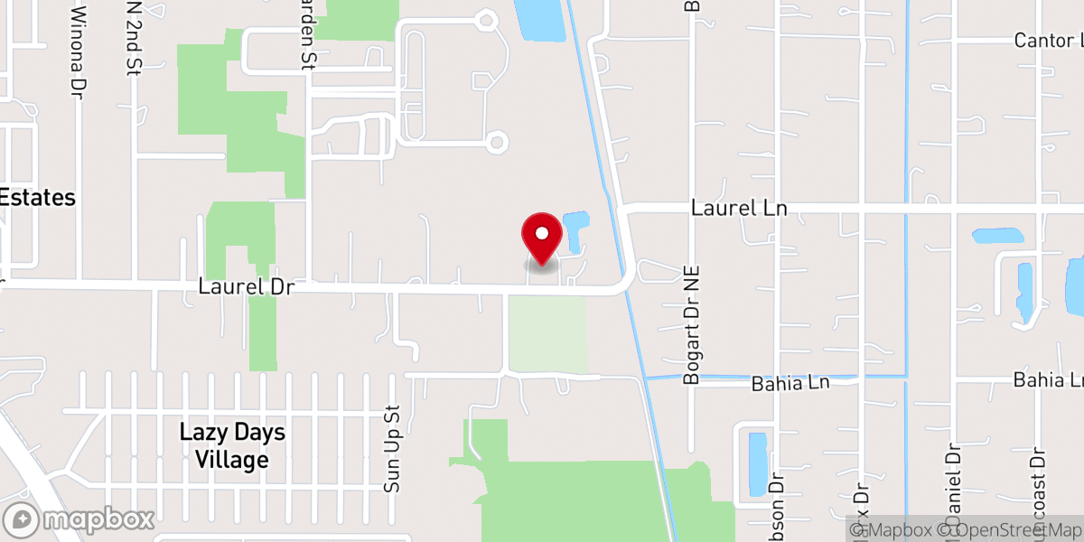 Map showing location of Korean Presbyterian Church
