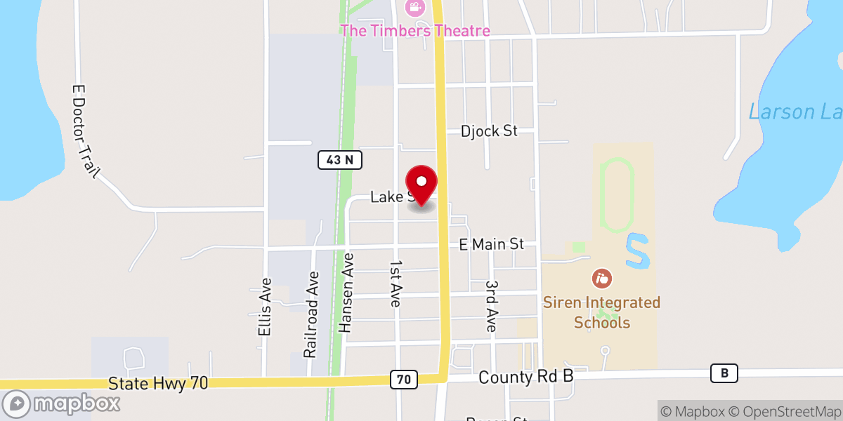 Map showing location of Bethany Lutheran