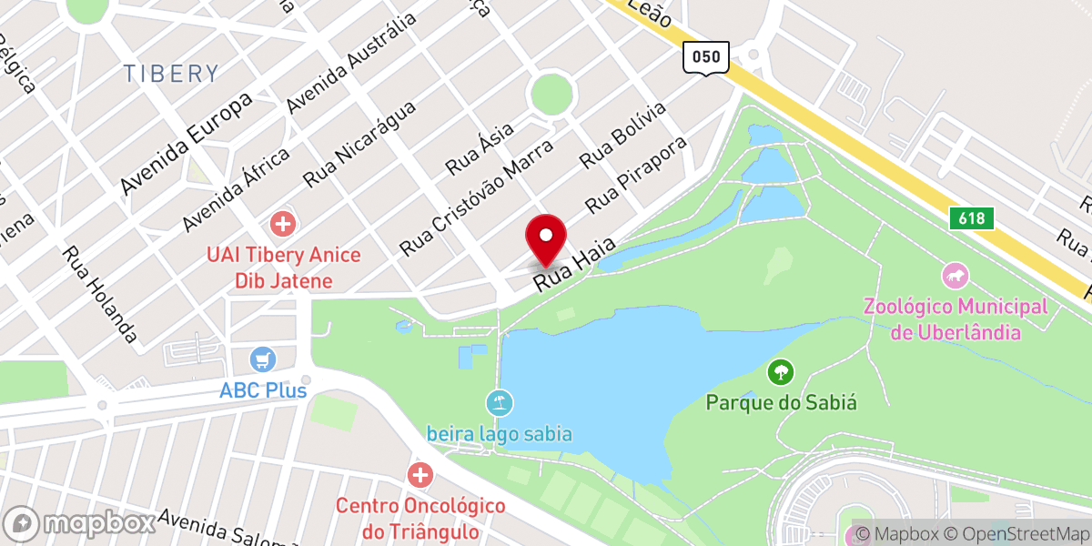 Map showing location of Igreja Batista do Parque