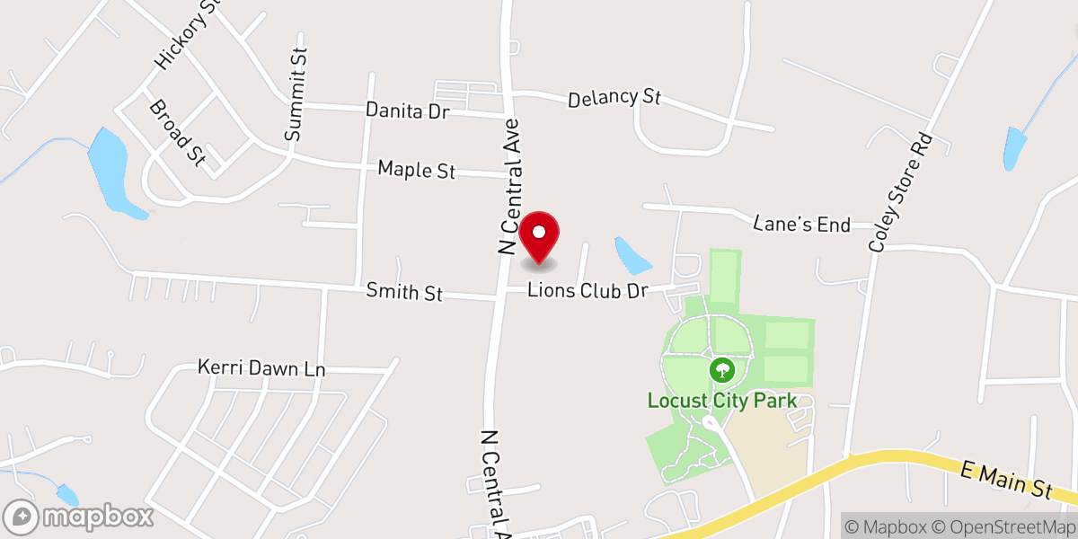 Map showing location of Living Waters Ministries