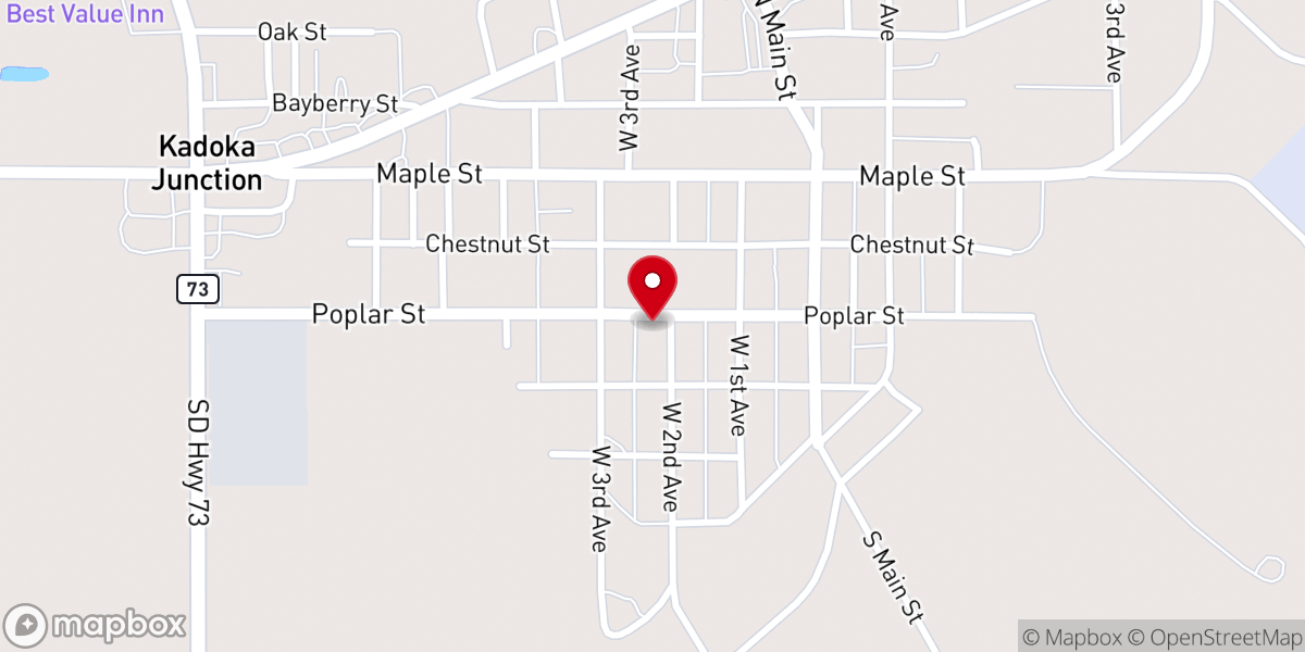 Map showing location of Concordia Lutheran Church