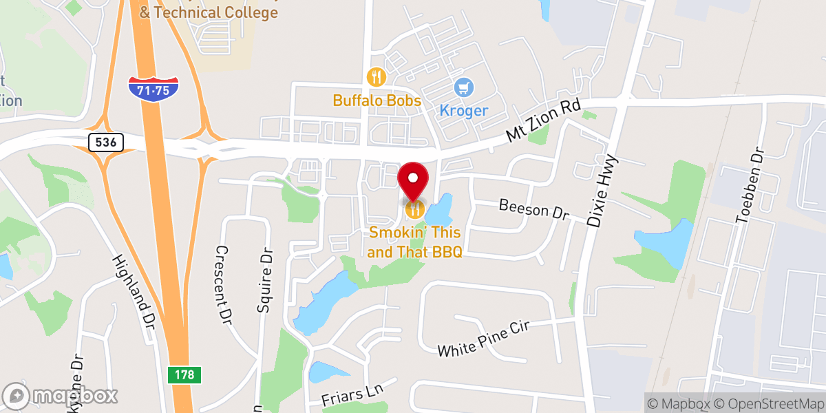 Map showing location of Calvary Chapel of Northern Kentucky