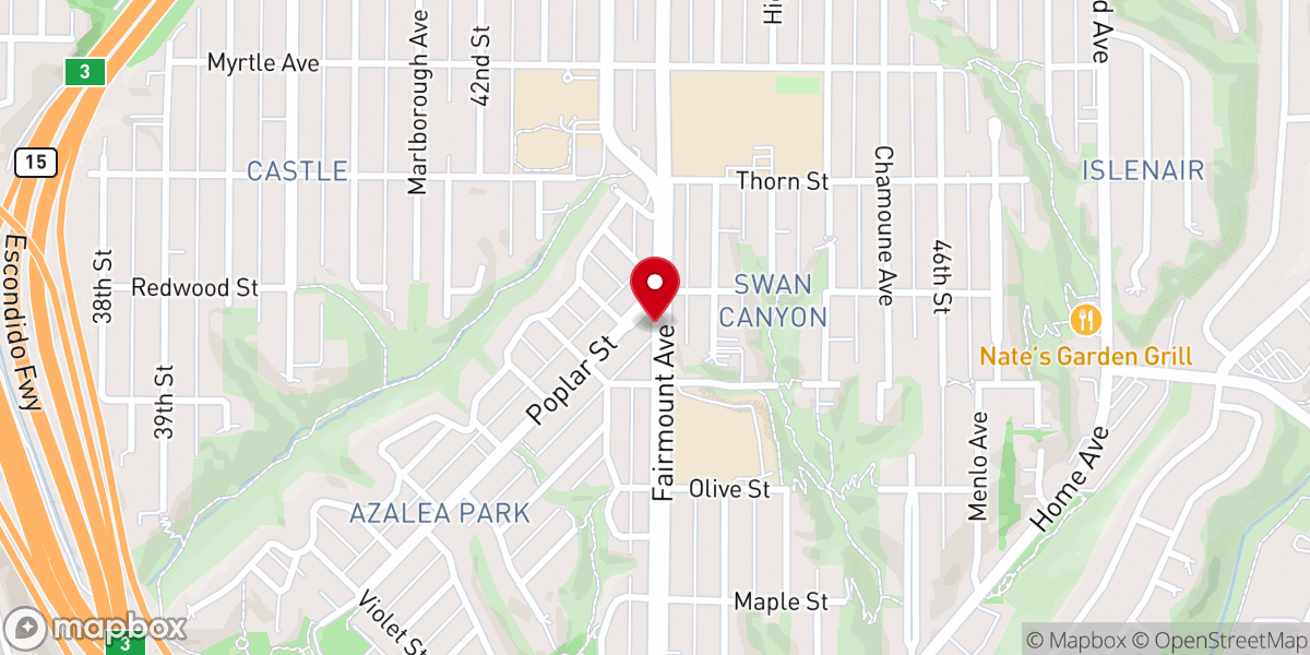 Map showing location of Grace Evangelical Methodist Church