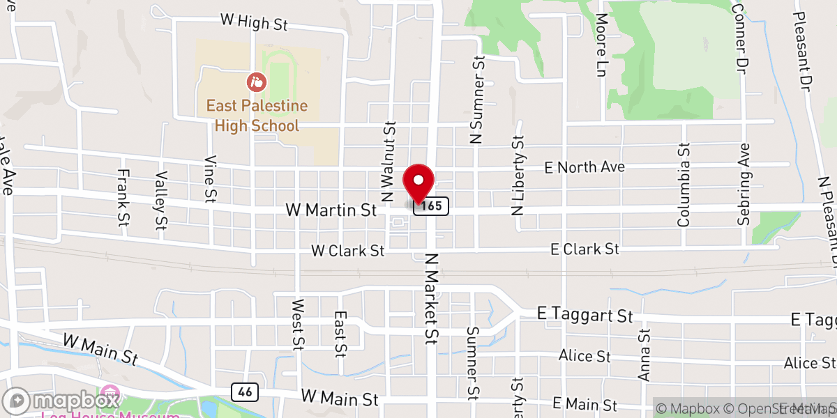 Map showing location of Caring Hands Food Ministry - Food Distribution Center