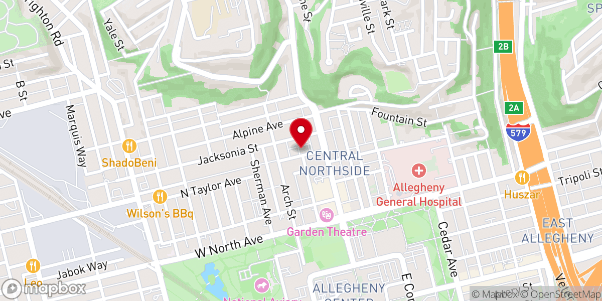 Map showing location of Metropolitan Baptist Church