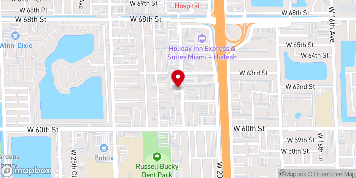 Map showing location of La Roca Firme Comunidad Crist