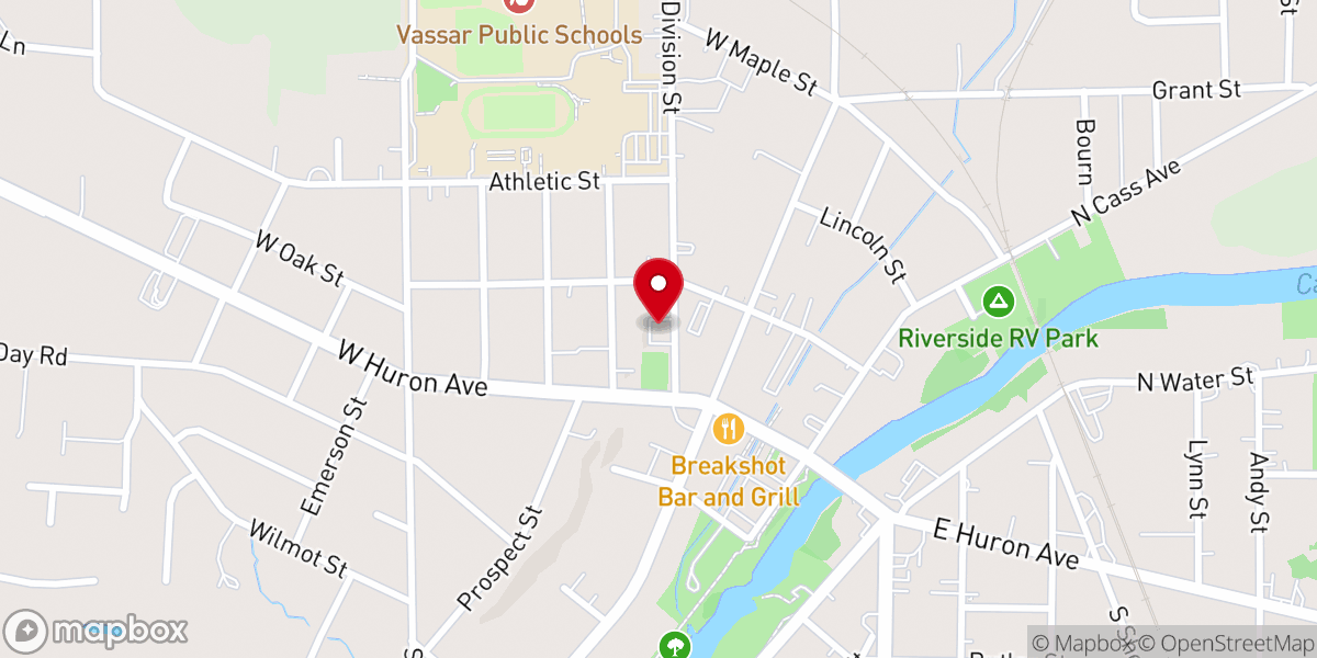 Map showing location of Charis New Testament Church