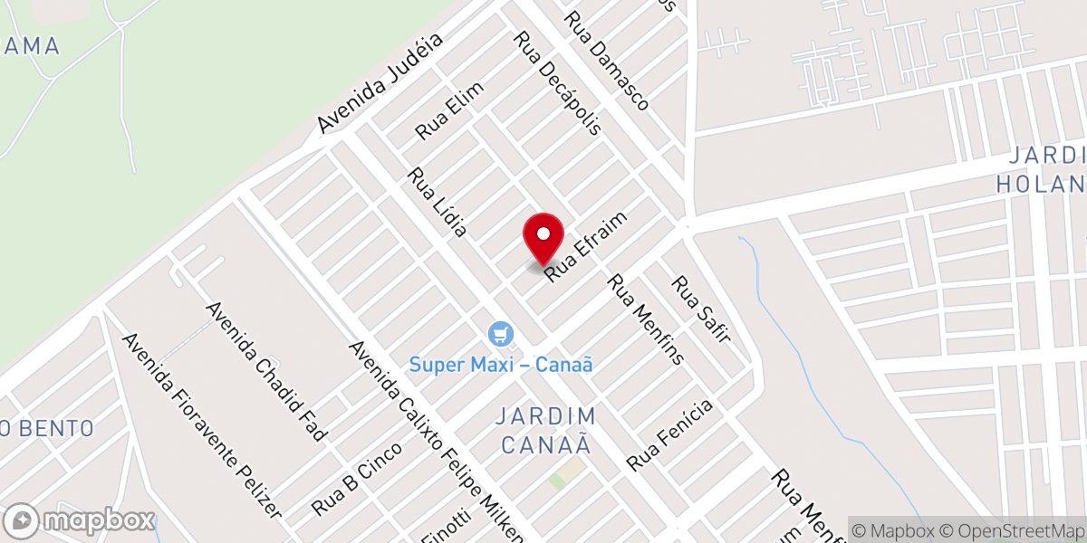 Map showing location of IGREJA BATISTA CANAÃ