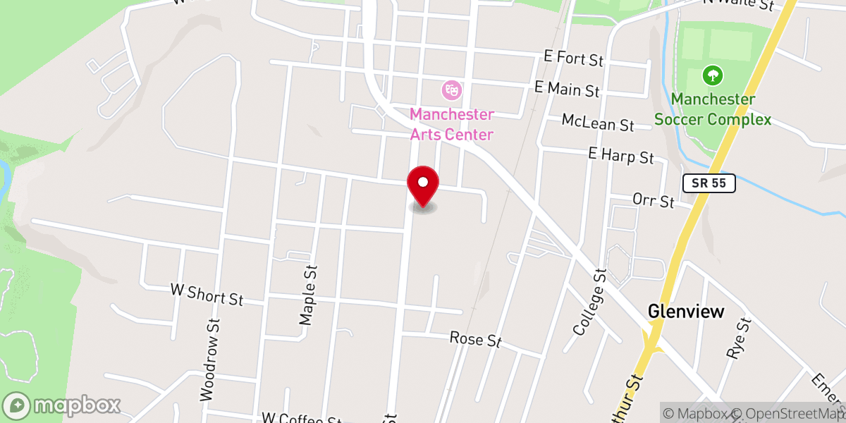 Map showing location of The Bible Church