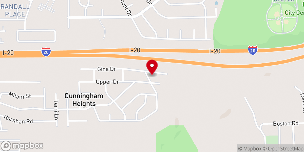 Map showing location of Christ's Church in Cunningham Heights