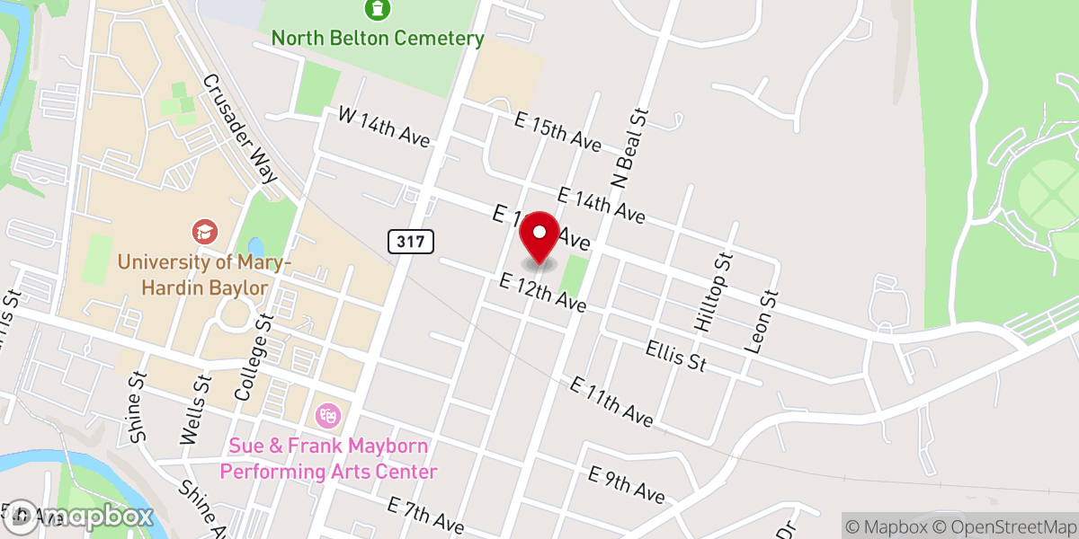Map showing location of Lutheran Church Prince of Peace