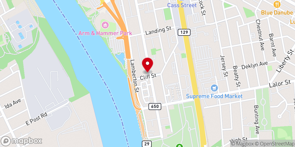 Map showing location of Grace Pentecostal Church