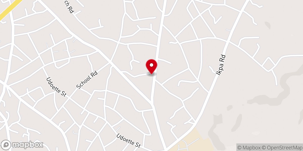 Map showing location of St . Bede's Anglican Church, Bethlehem, Uyo