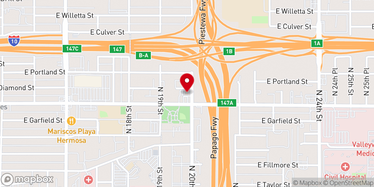 Map showing location of Fire and Water International Church